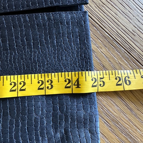 WAYF Camille Faux Leather Skirt in Navy - Picture 5 of 10